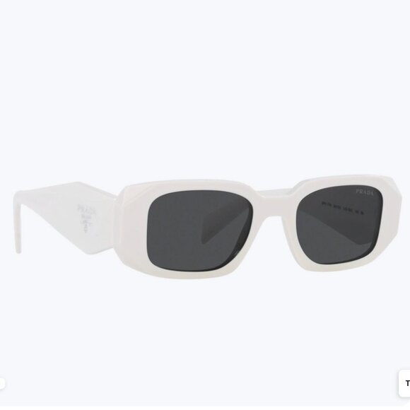 Prada PR 17WS Sunglasses — Talc/White Acetate main image 5